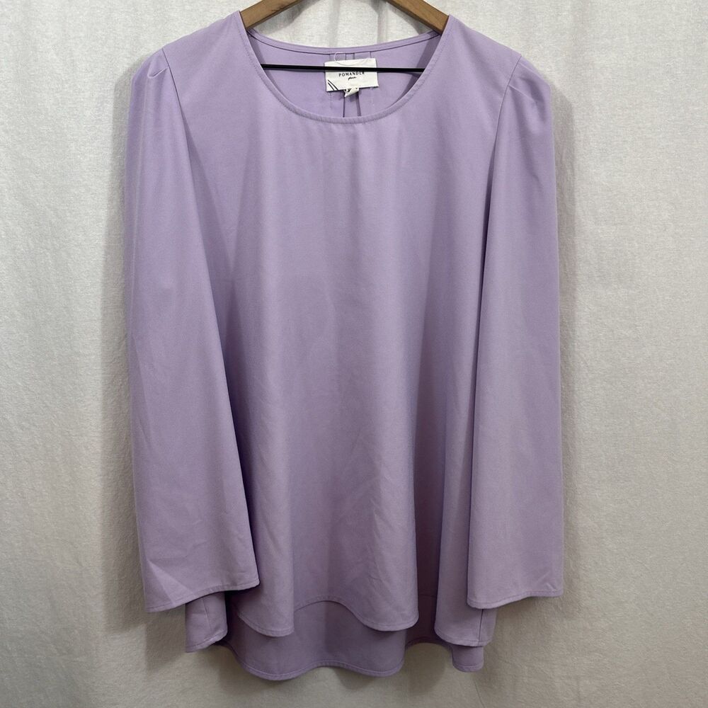 Pomander Place Tuckernuck Bedford Lavender Top Womens Sz XXL Classic Career